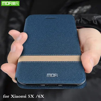 

MOFi Flip Cover for Xiaomi Mi A1 Case Silicone Coque for Xiaomi A2 TPU Housing for Xiomi 5X Mi 6X Folio Book Capa Original