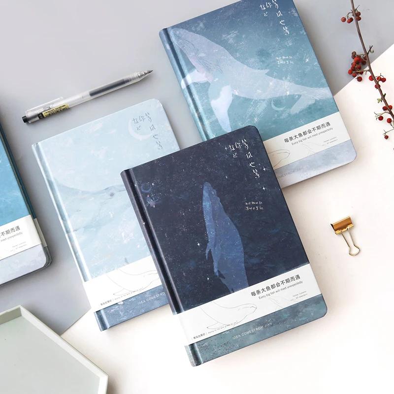

YMLP Waiting for The Wind Notebook Full Color Illustration Page Notebook A5 Hardcover Diary Coloring Book 1PCS