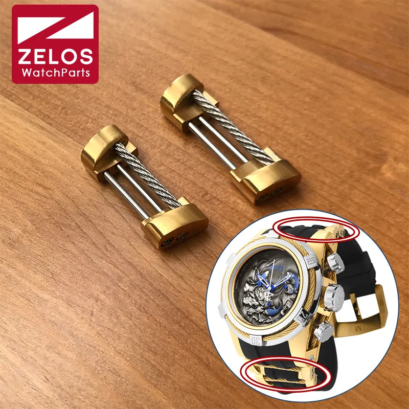Pulseira de Relógio Kit para Invicta Parafuso Tubo Link Zeus Relógio Borracha Banda Peças