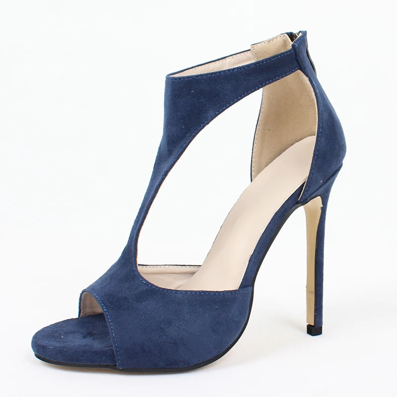 

Women Ankle Strappy Sandals Open Toe High Heel Stiletto Dress Party Ladies Shoes big size 43.44.45.46