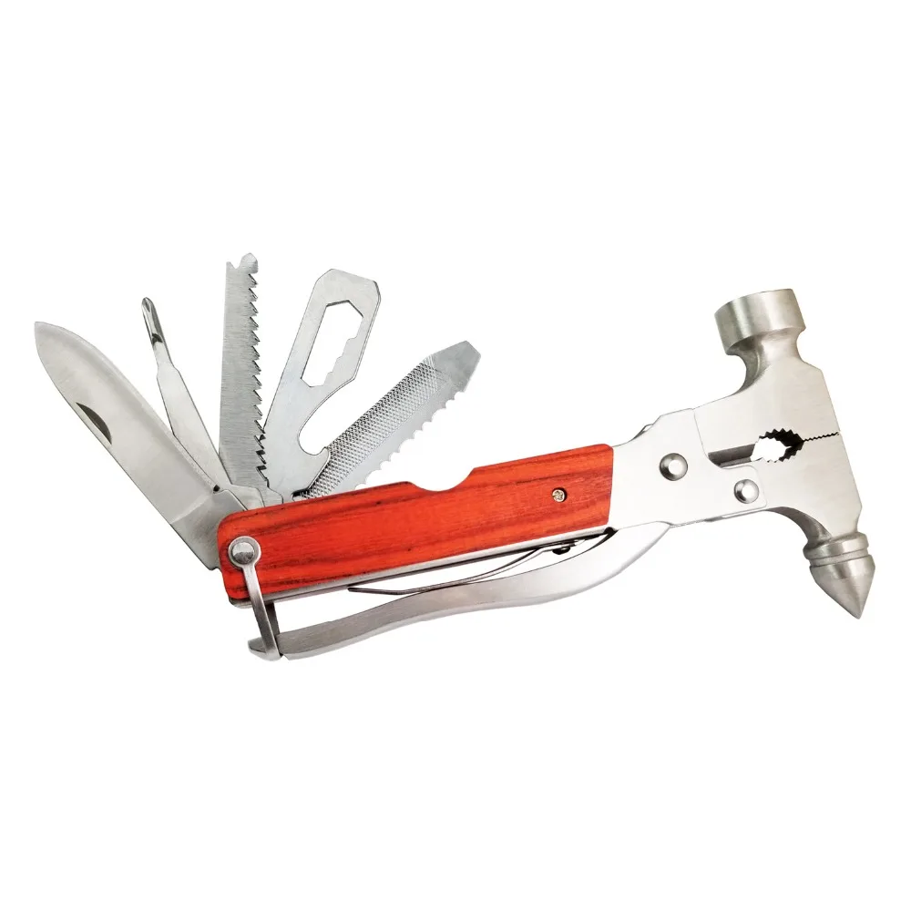 Multi Function Tool Hex Wrench Saw Bolt Opener Knife Screwdriver Nail File Pliers Dual End