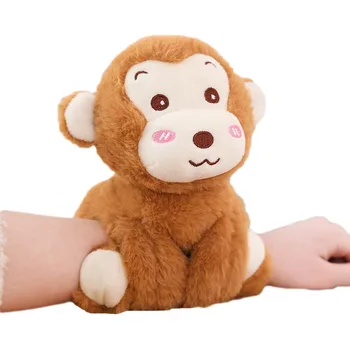

30cm Monkey Unicorn Raccoon Plush Slapband Wrist Slap Bracelet Stuffed Animal Toys for Children Birthday Christmas Gift