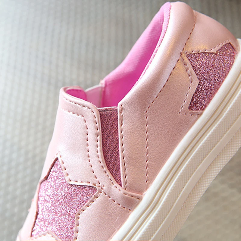 Smgslib/детская обувь для девочек; повседневная детская обувь на плоской подошве; Цвет серебристый, розовый; обувь для маленьких девочек; летние модные кроссовки; кроссовки для мальчиков
