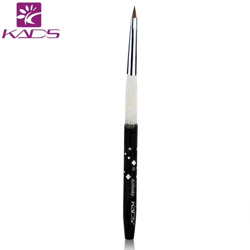 

Wholesale 100pc/set 100% Kolinsky Sable Brush Black Acrylic Nail Brush UV Gel Poly Pen Professional Manicure Brush Tool
