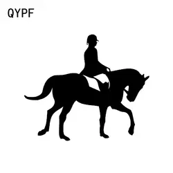 QYPF 14,6*12,4 см уникальный Prairie конного спорта Декор стайлинга автомобилей Стикеры силуэт винил C16-0935