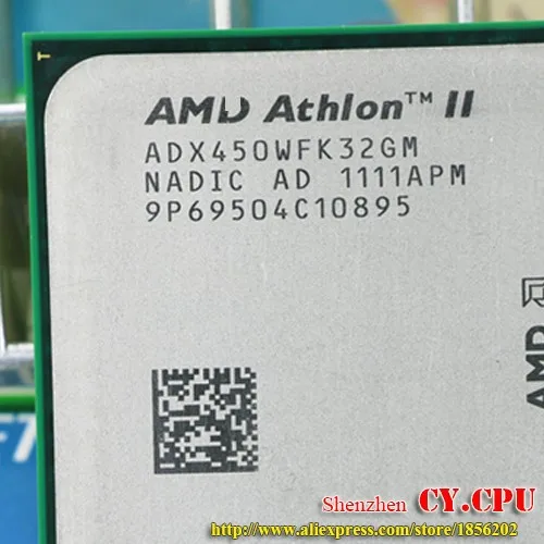 Процессор AMD Athlon II X3 450 процессор трехъядерный(3,2 ГГц/L2 = 1,5 м/95 Вт/2000 ГГц) разъем am3 am2+ 938 pin X3 455