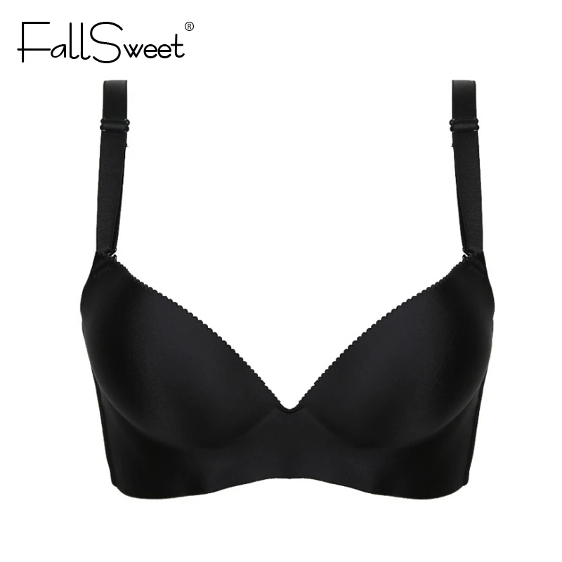 

Wire Free Women Bra,Comfortable Seamless Brassiere,Classic Basic Sexy Underwear Lingerie style. A B C cup