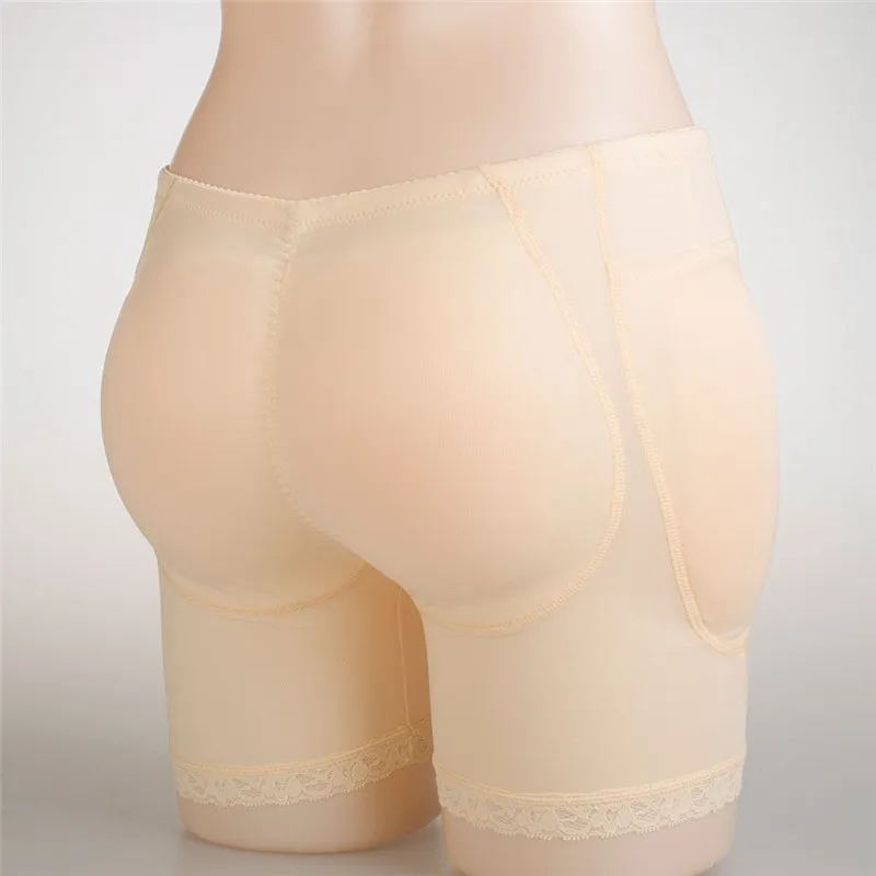 Padded Panties Enhancer Fake Buttocks Hip Push Up Crossdresser Pockets Panty False Female Hip Butt With 4PCS Silicone Butt Pads