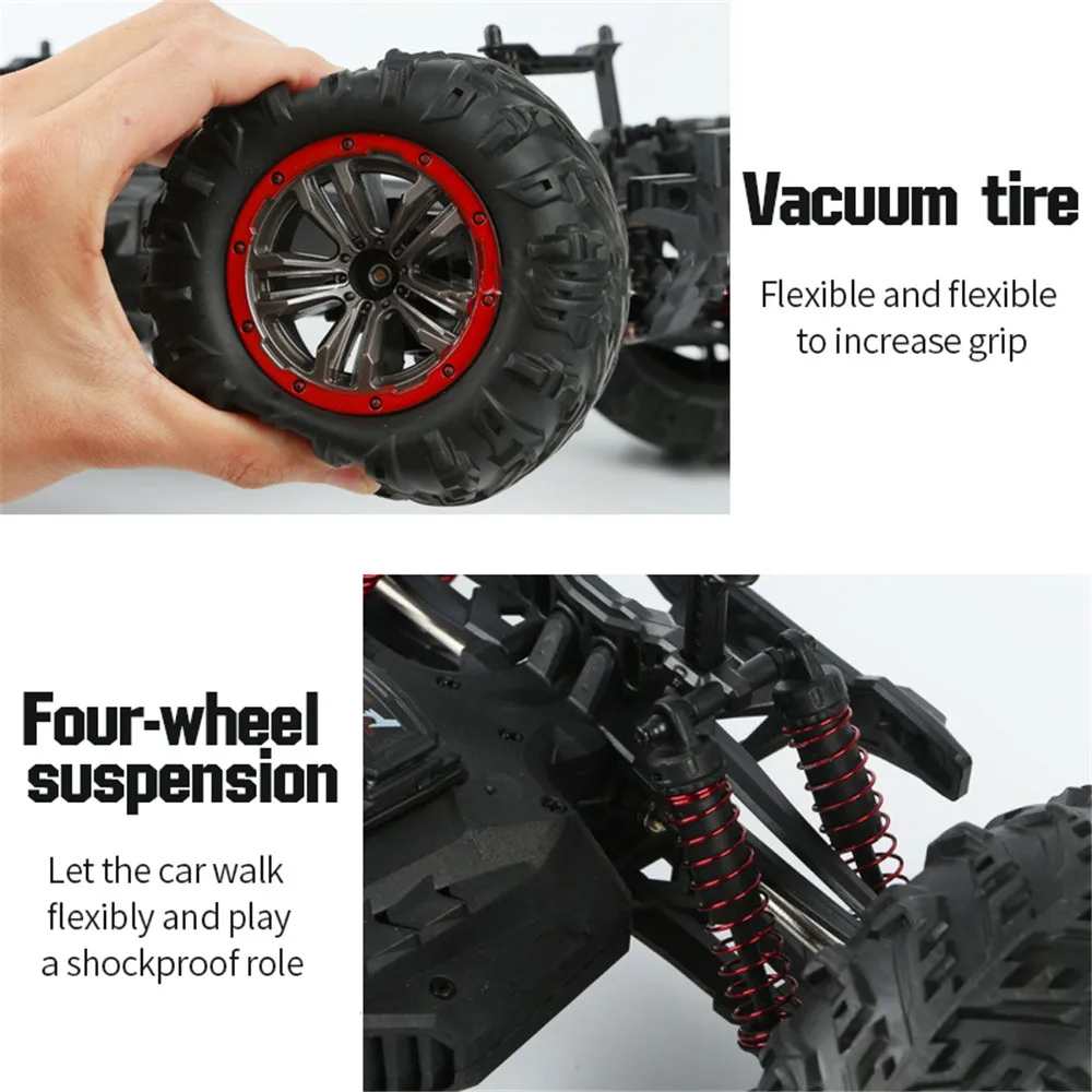 Радиоуправляемая модель автомобиля 1/10 масштаб 4wd внедорожный RTR Рок Гусеничный монстр грузовик и 2 батареи