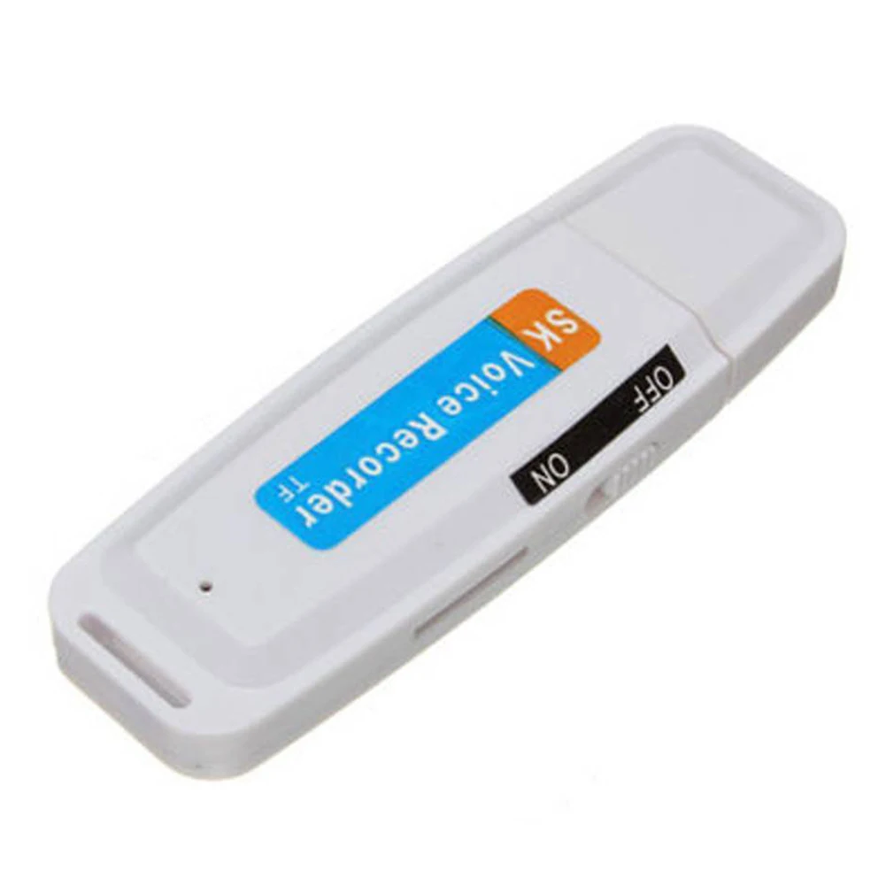 

Flash Drive Mini Rechargeable Voice Recorder Professional WAV U Disk Digital USB Audio Support TF Card Pen Portable Plastic