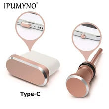 IPUMYNO 10 комплектов type-C Пылезащитная заглушка Alu mi nium type C разъем для USB-C телефона зарядное устройство порт для Xiaomi mi A1 5X huawei P10 P20 samsung S8 S9