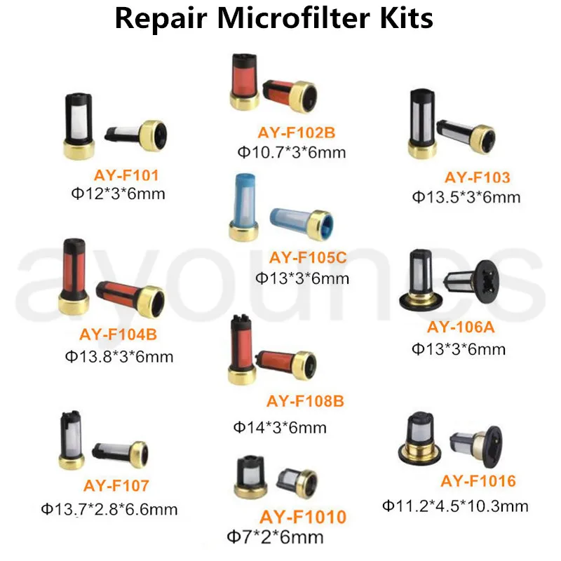 

2pieces each high quality fuel injector filter microfilter moving tool for fuel injection repair kits