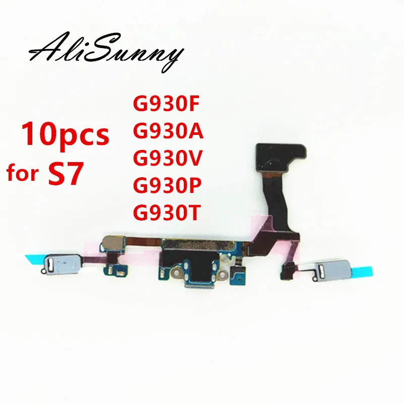 AliSunny 10 шт. зарядный порт гибкий кабель для SamSung Galaxy S7 G930F G930A G930P G930T G930V Зарядное