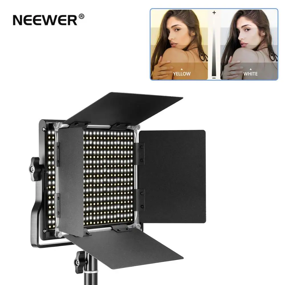 Neewer Диммируемый 660 бисера Профессиональный металл двухцветный 3200 5600K