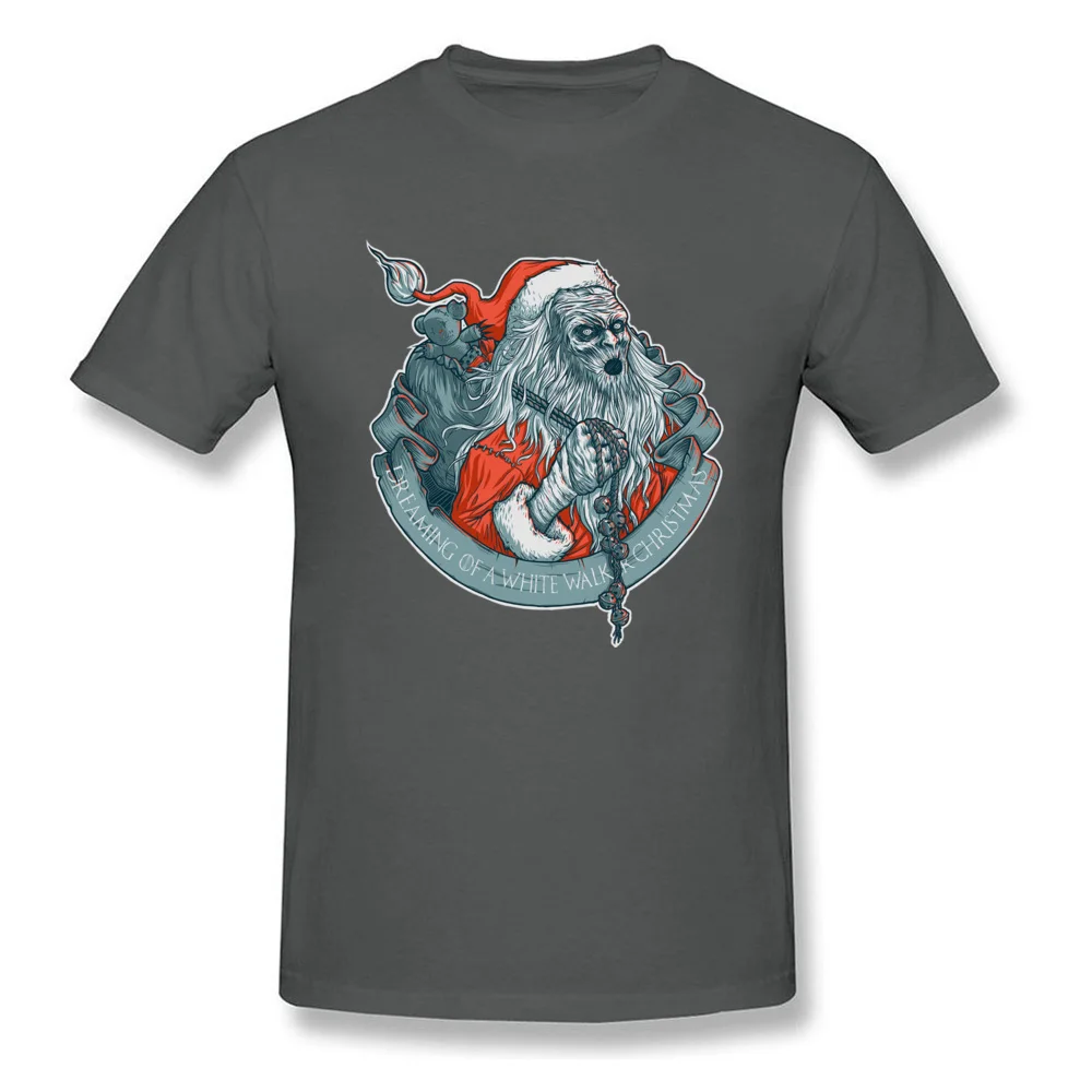 Popular a white walker christmas 8252 Printed On T-Shirt Crewneck Pure Cotton Men Tops & Tees Short Sleeve Sweatshirts Summer a white walker christmas 8252 carbon