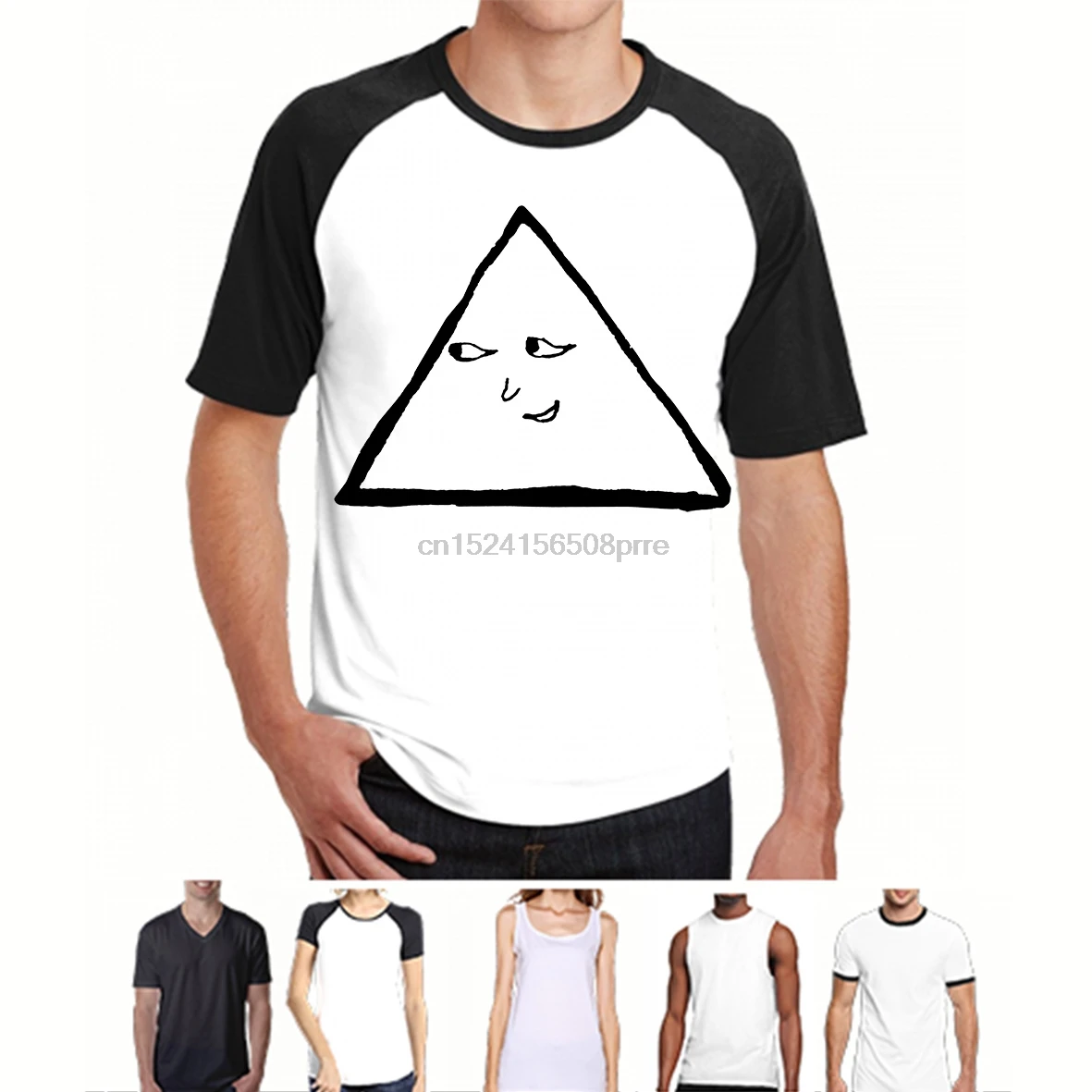Printed Men T Shirt Cotton tshirts O-Neck Short-Sleeve oyasumi punpun triangle(1) Women T-Shirt | Мужская одежда
