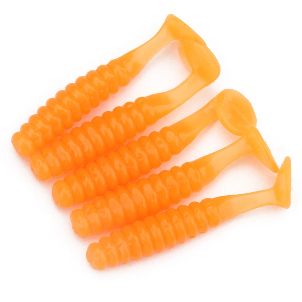 Full Swimming Fish Bait Fishing Lures Saltwater Freshwater 20pcs 10 Colors T-Tail Soft Lures Fishing Worms Accessories  (7)