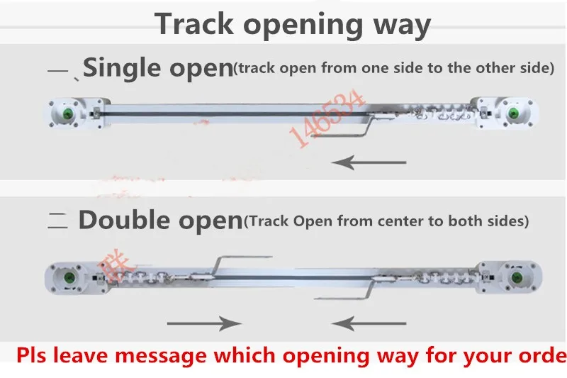 Track opening way