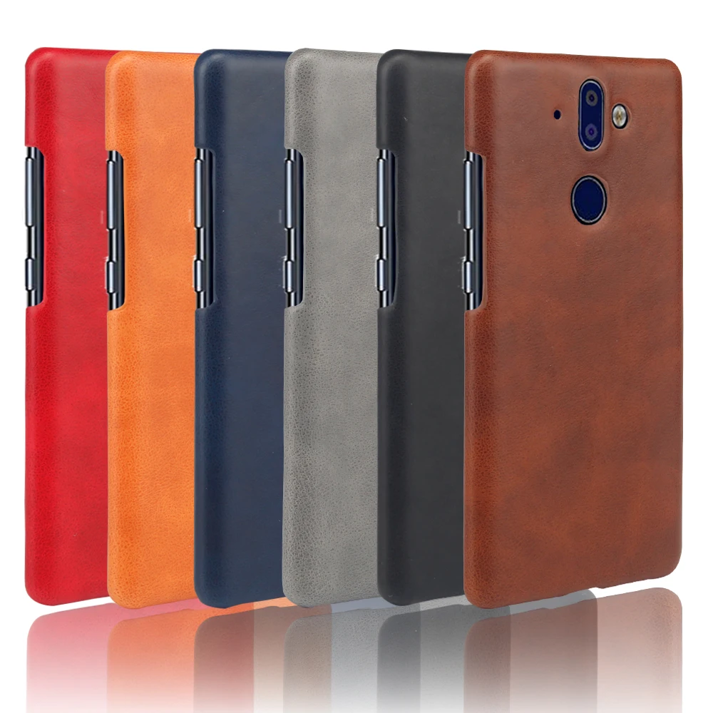 Case For Nokia 9 Brown Single Color Phone Cases For Nokia9 Hard Back Covers For Nokia 9 Coque For Nokia9 Support Dropshipping