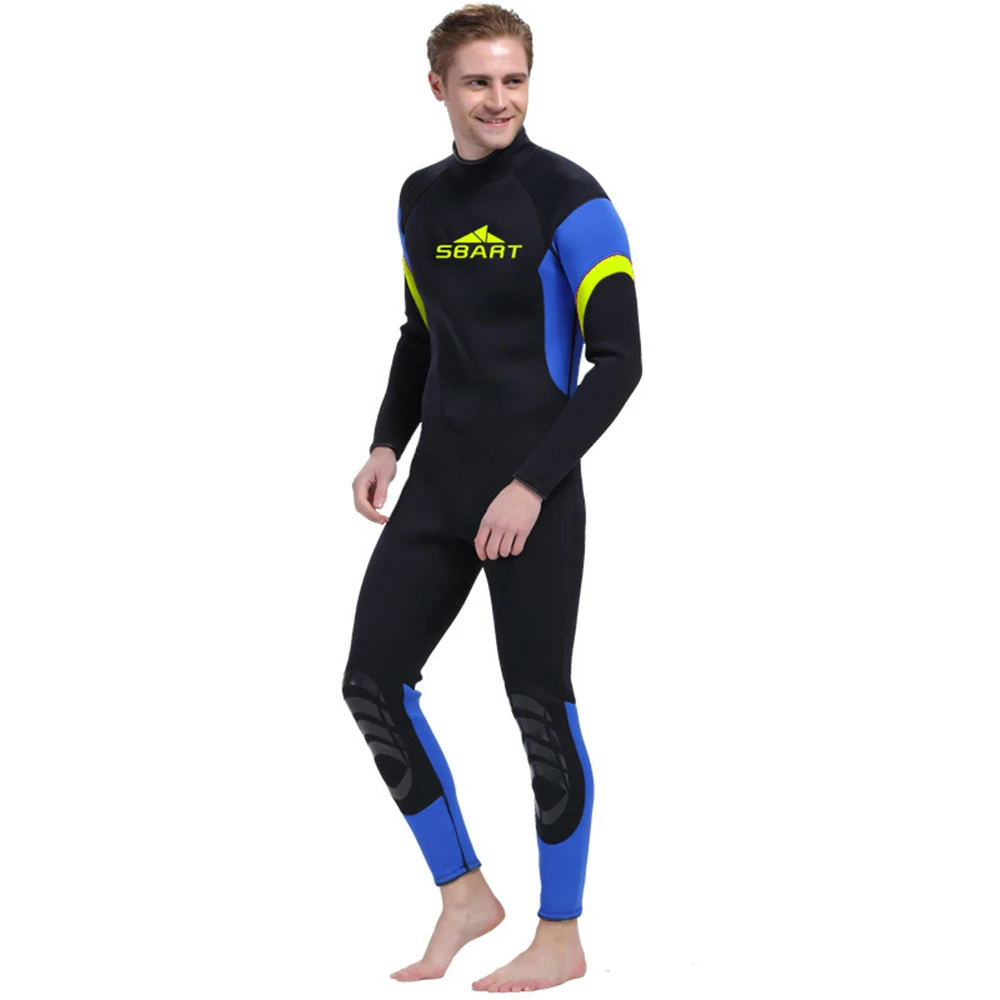 

Sbart Men 3MM Neoprene Warm Diving Suit Long Sleeved One-piece Swimming Jellyfish Wetsuits Snorkeling Suits