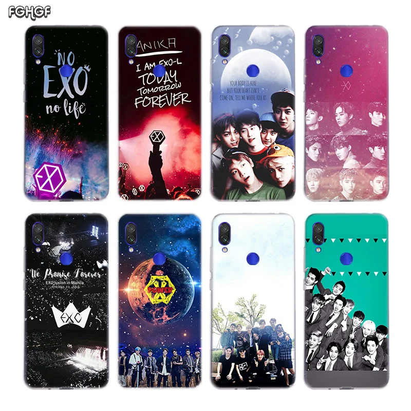 

EXO Boy Team Case For Xiaomi redmi Note 7 Pro 6 5 4 Case For Xiomi Redmi 4 4A 4X 5 Plus 5A 6 6A Silicone Fundas Cover