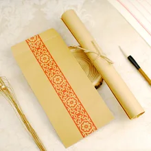 1 шт. в китайском стиле древняя классическая ретро любовь бумажные конверты Ретро Классический китайский стиль коричневые бумажные конверты