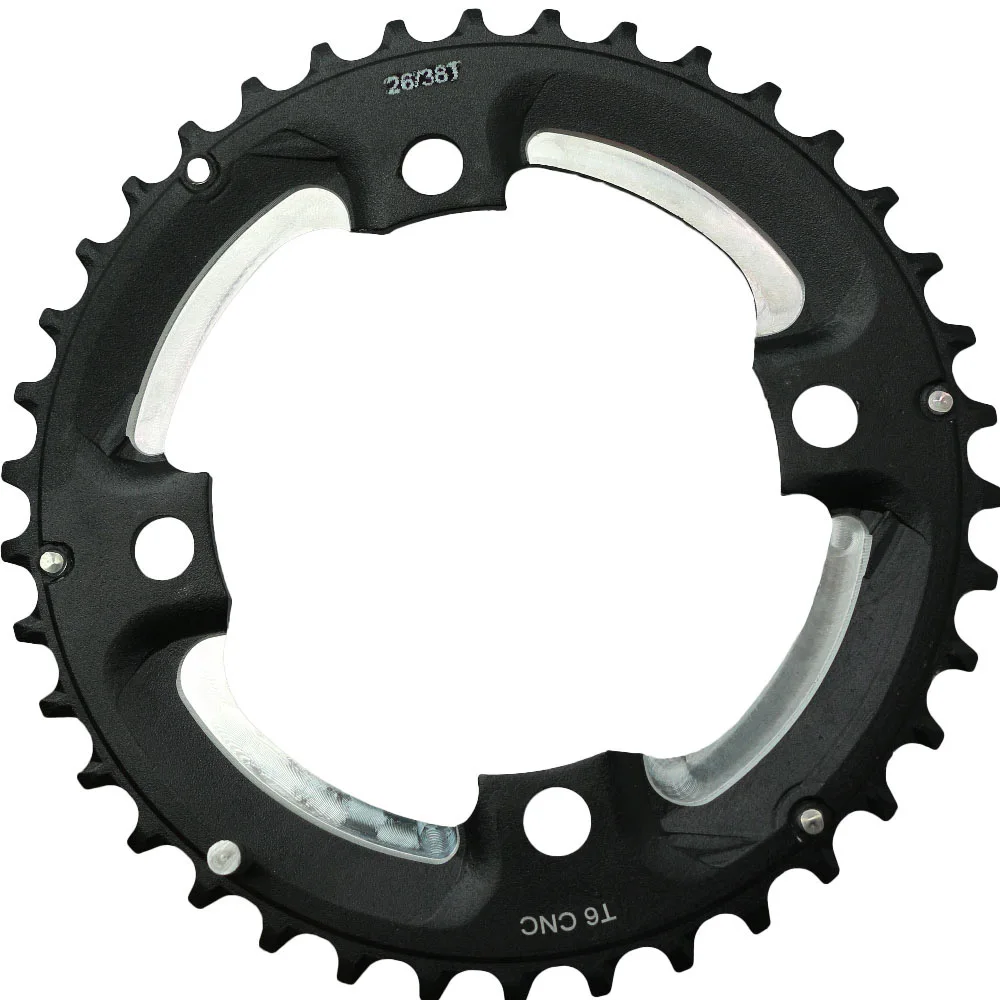 AL7075 26T 64BCD 38T 104BCD двойная цепная цепь для shimano SRAM 9S 10S MTB дорожный велосипед кривошипный набор