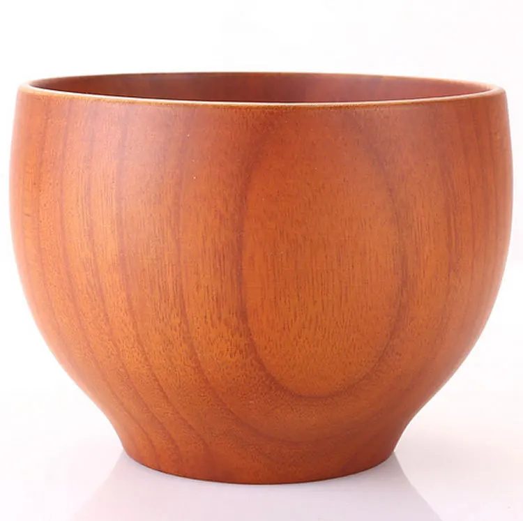 2pcs/lot Japanese Wooden Rice Bowls Durable Food Containers Exquisite