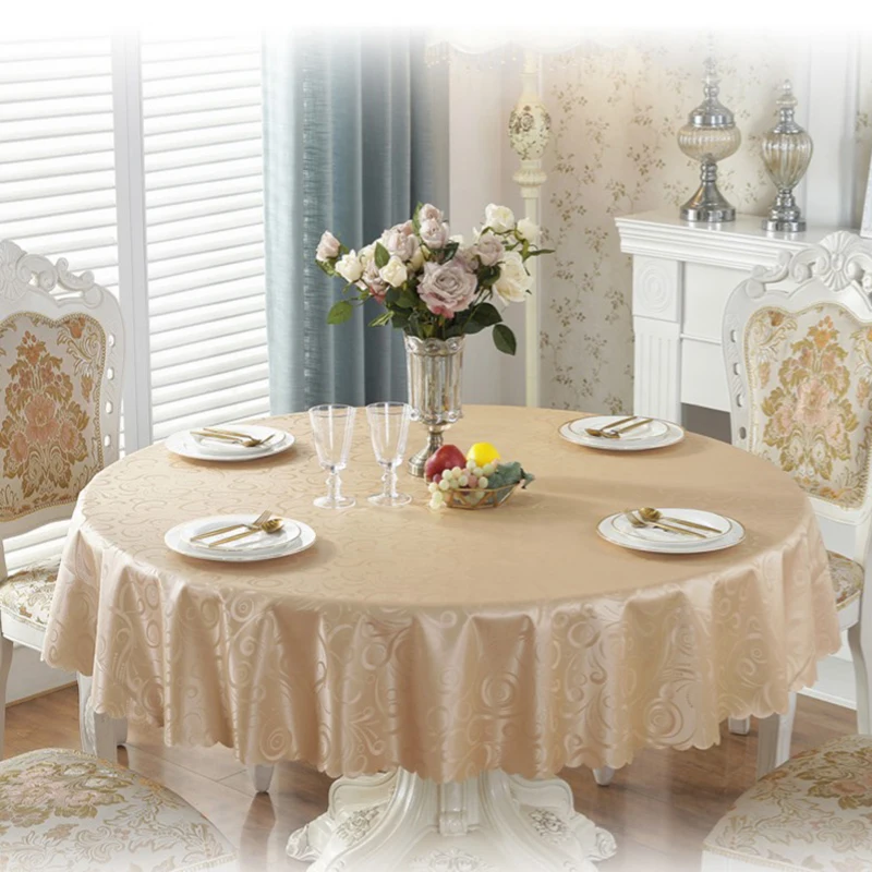 

Christmas Round Tablecloth Pattern Printing Pu Leather Table Cloth Home Kitchen Tablecloth Waterproof Oilproof Hotel Table Cover