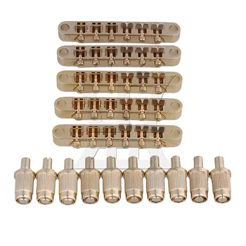 

Yibuy Gold Regular Saddle Bridge & Thumb Wheels Set for Electric Guitar
