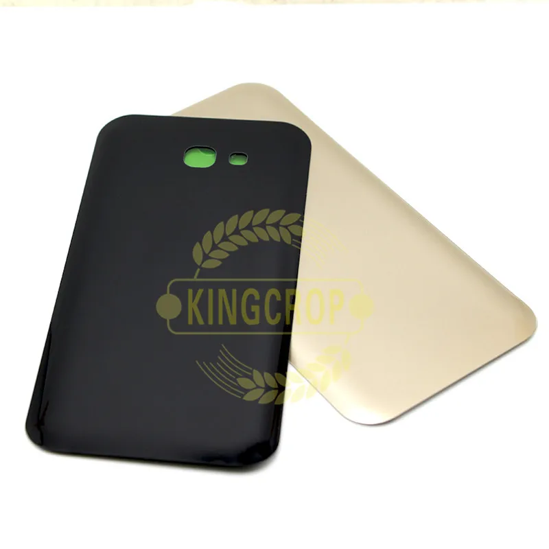 Для SAMSUNG A7 2017 A720 A720F SM задней крышки батарейного отсека Дверь задняя стекло Корпус