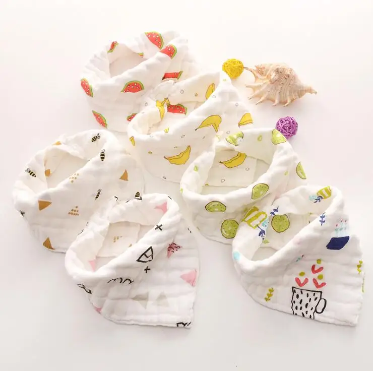 

Baby Bibs Infant Cotton Bandana Bibs Babador Saliva Kids Scarf Towel baberos Triangle Cotton Baby Scarf Burp Baby Accessories