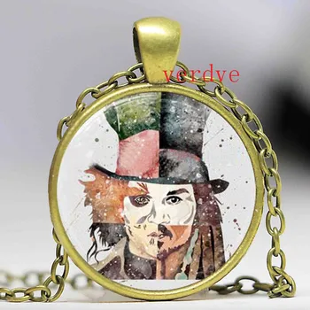 

Johnny Depp Art Print Necklace Glass Photo Cabochon Necklace