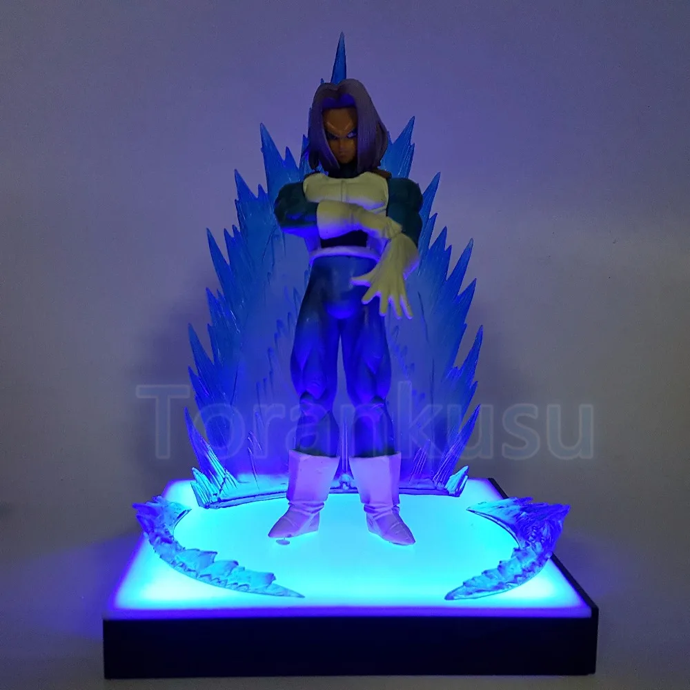 

Dragon Ball Z Action Figure Trunks ROS LED Effect Base DIY Display Toy Super Saiyan Trunks Collectible Model Doll DIY162