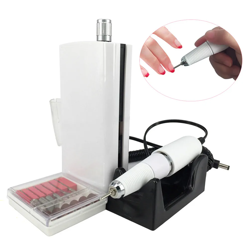 

New Arrival 30000RPM Portable Electric Nail Drill Machine Rechargeable Cordless Manicure Pedicure Set Nail Polishing machine