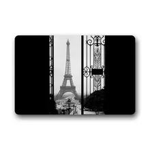 Дверные коврики на заказ Эйфелева башня в Париже домашние коврики из ткани и резины для ванной Дверной Коврик С приветственной надписью коврики Ковры