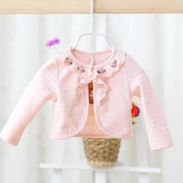 2017 г. Весна-осень новый стиль кардиган с длинными рукавами для маленьких девочек