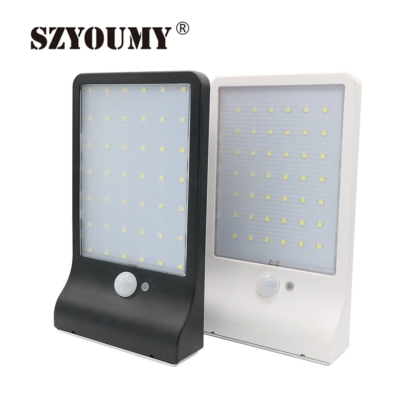 

SZYOUMY Solar Security Light With Motion Sensor 42 LEDS Garden Waterproof Lamp Human Body Induction 3 Modes For Outdoor Lighting