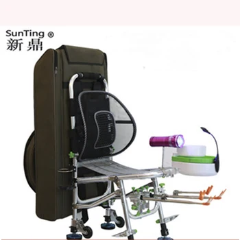 

Fishing chair 2019 new portable fishing chair reclining multi-function folding fishing gear 150kg weight bearing fishing chair
