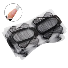 20/50/100 шт наращивание ногтей формы ногтей гель продлевающий половой акт Маникюр от французского бренда Топ трафарет здания наклейки УФ гель ...(China)