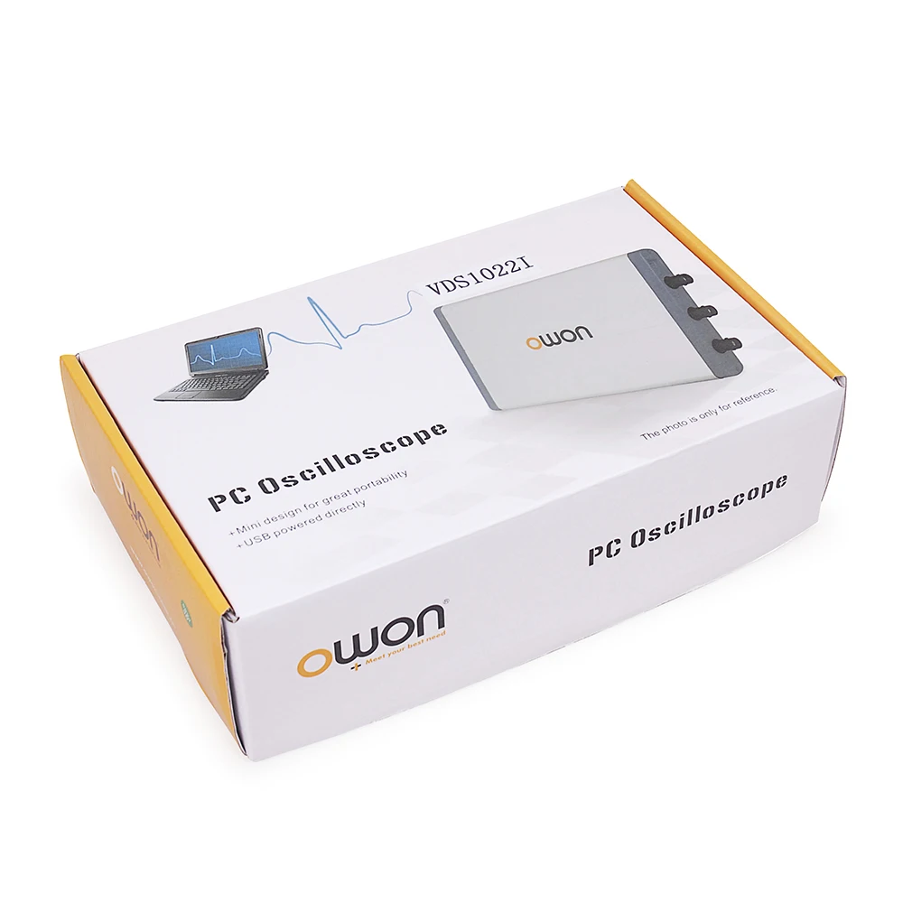 OWON VDS1022/VDS1022I 25 МГц 100MSa/s частота дискретизации 2/ 4 канала цифровой осциллограф для