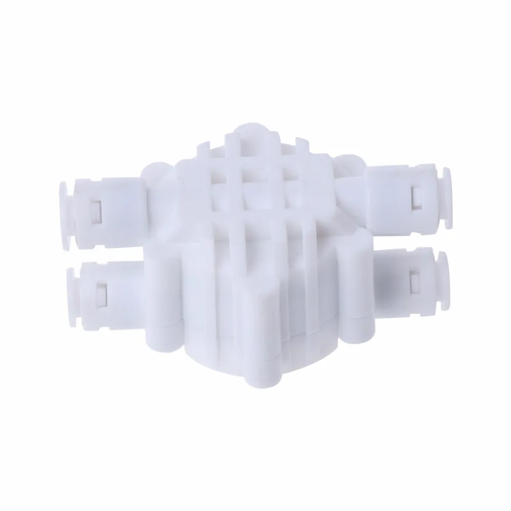 4 Way 1/4 Port Auto Shut Off Valve For RO Reverse Osmosis Water Filter System 4 Way 1/4 Port Auto Shut Off Valve For RO Reverse Osmosis Water Filter System