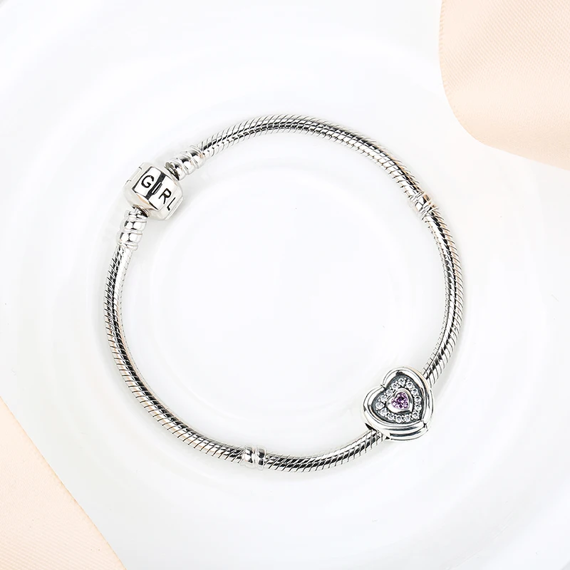 Новое поступление Fit подлинным браслет Pandora стерлингового серебра 925
