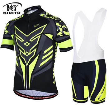 

KIDITOKT Cycling Jersey mtb road bike Clothing Racing Sport Bike pro team cycling kits wielerkleding roupa ciclismo masculino