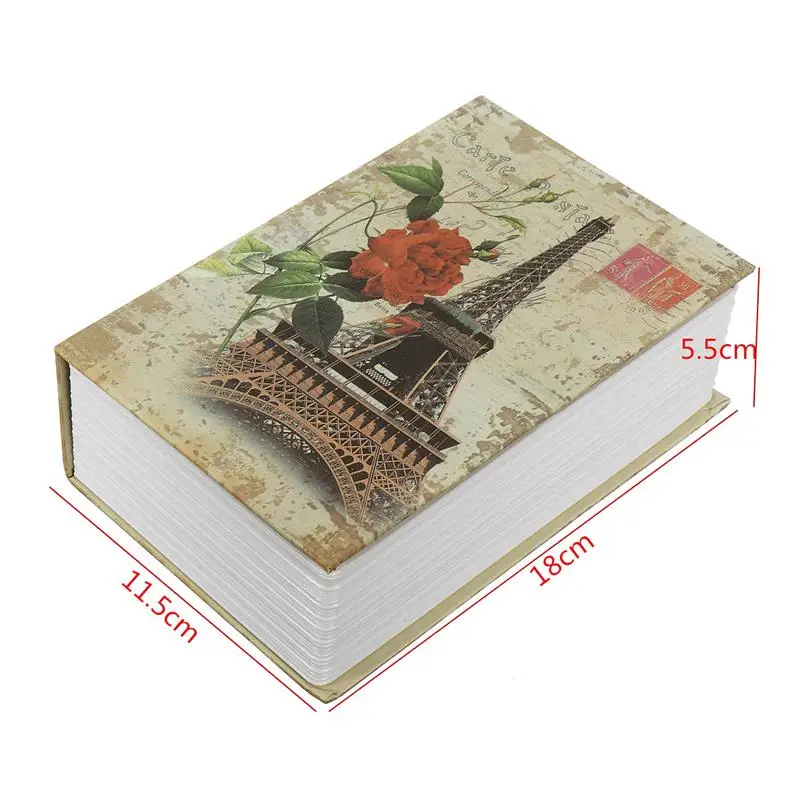 Creative Book Shaped Storage Safe Box Dictionary Book Bank Money Cash Jewellery Hidden Secret Security Locker With Key Lock