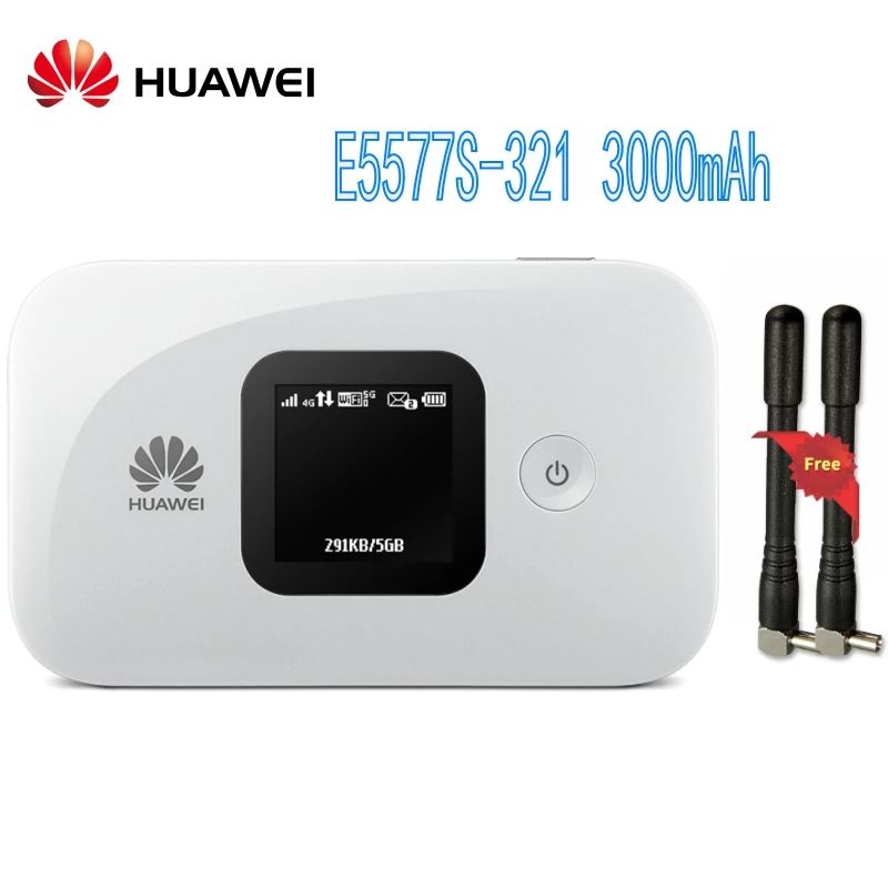 Разблокированный huawei E5577 e5577s-321 pius 4g антенна LTE 4g Роутер hauwei Карманный wifi 4g точка доступа 3000 мАч батарея lte роутер