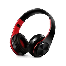 Écouteurs stéréo HIFI, casque d'écoute bluetooth, casque de musique FM et support carte SD avec micro pour tablette iphone sumsamg(China)