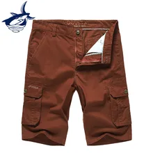 Повседневные мужские брендовые шорты Tace& Shark, мужские хлопковые прямые шорты с карманами, мужская одежда размера плюс 44