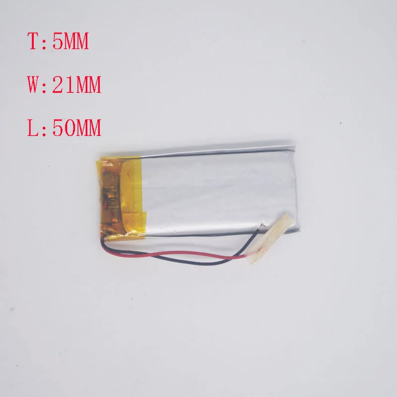 3.7V Lithium Battery 502150/502050 Used for 500mAh Charging of Recording Pen Plug-in Card Speaker Digital etc. | Электроника