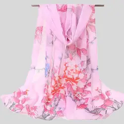 Новый Modis шарф для Для женщин шифон Демисезонный печатных бандана для девушки платок для защиты от солнца дамы Девушки Мягкая Повседневное